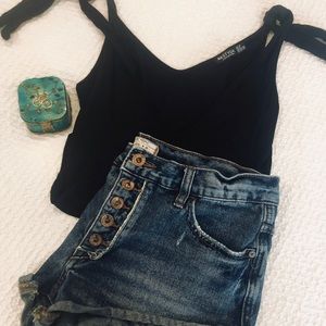 Free People Jean Shorts